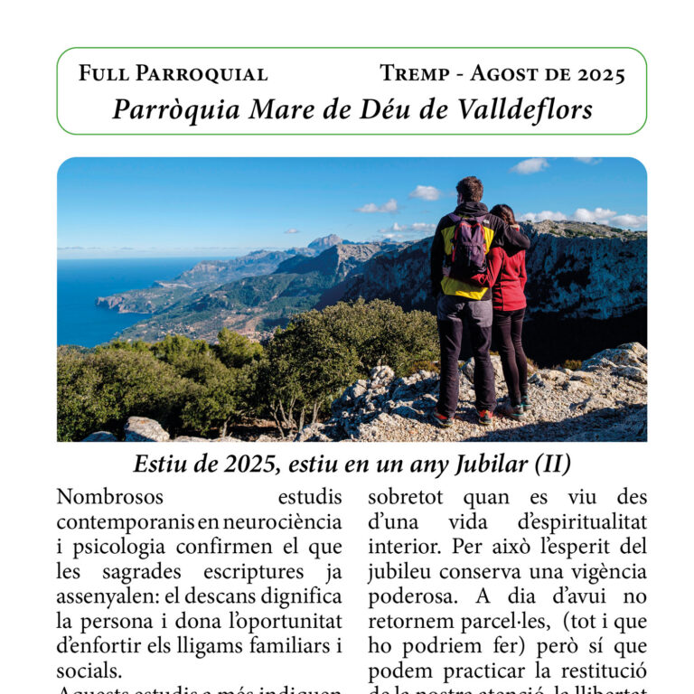 Full Parroquial – Agost 2025