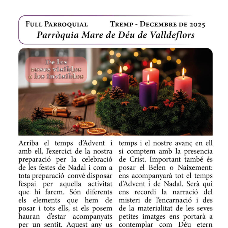 Full Parroquial – Desembre 2025