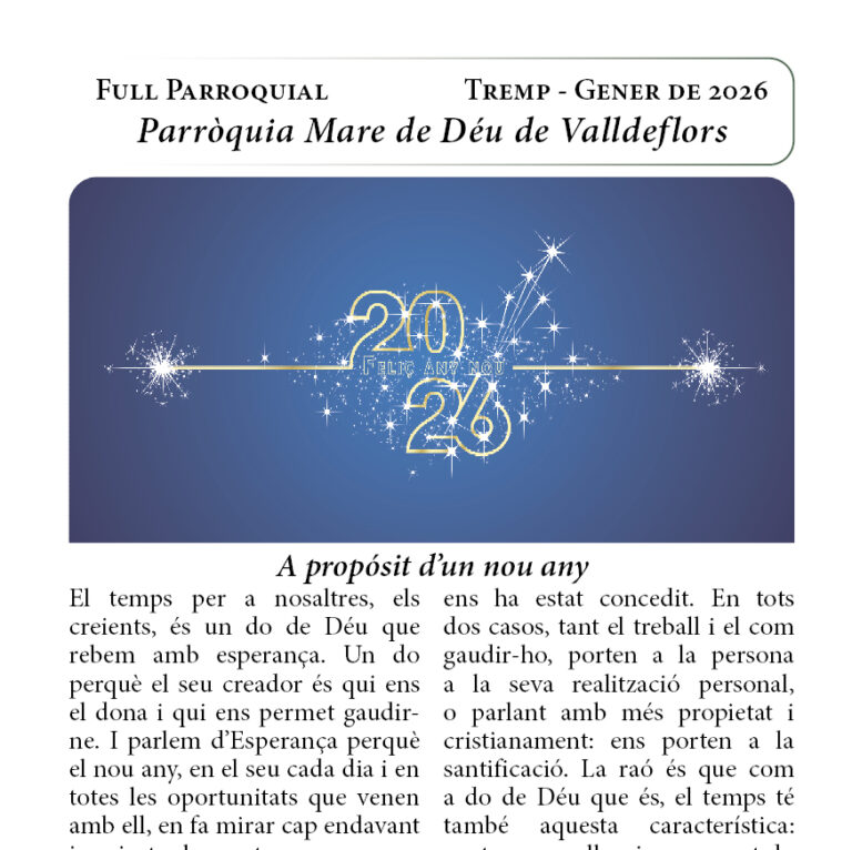 Full Parroquial – Gener 2026