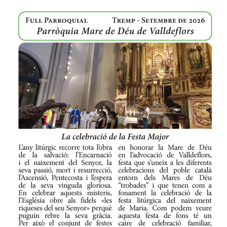 Full Parroquial – Setembre 2026